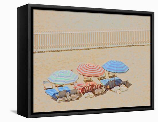 Umbrellas III-null-Framed Stretched Canvas