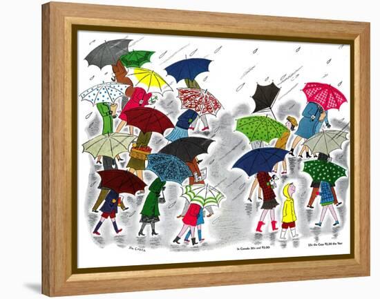 Umbrellas - Jack and Jill, April 1945-Stella May DaCosta-Framed Premier Image Canvas