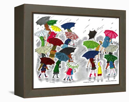 Umbrellas - Jack and Jill, April 1945-Stella May DaCosta-Framed Premier Image Canvas