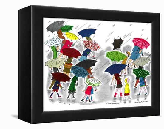 Umbrellas - Jack and Jill, April 1945-Stella May DaCosta-Framed Premier Image Canvas