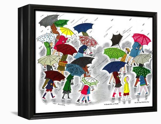 Umbrellas - Jack and Jill, April 1945-Stella May DaCosta-Framed Premier Image Canvas