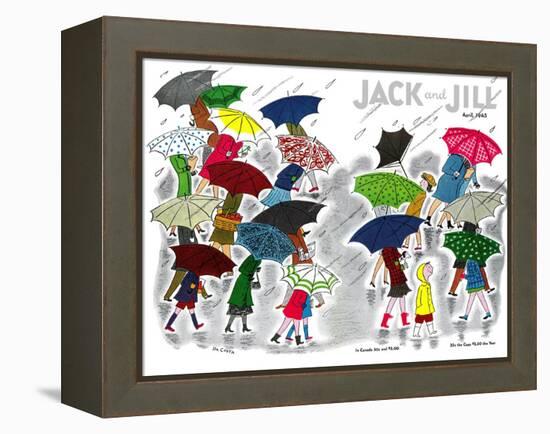 Umbrellas - Jack and Jill, April 1945-Stella May DaCosta-Framed Premier Image Canvas