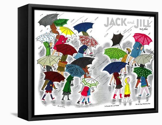 Umbrellas - Jack and Jill, April 1945-Stella May DaCosta-Framed Premier Image Canvas