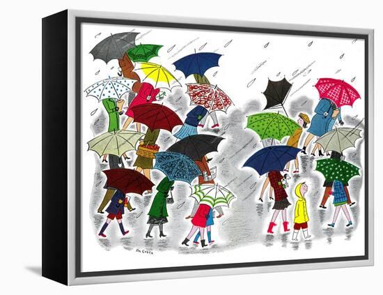 Umbrellas - Jack & Jill-Stella May DaCosta-Framed Premier Image Canvas