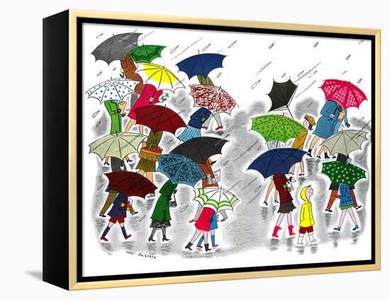 Umbrellas - Jack & Jill-Stella May DaCosta-Framed Premier Image Canvas