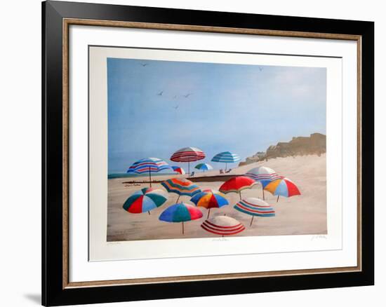 Umbrellas-Jean L^ Barton-Framed Collectable Print