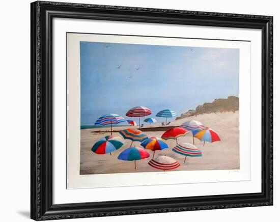 Umbrellas-Jean L^ Barton-Framed Collectable Print