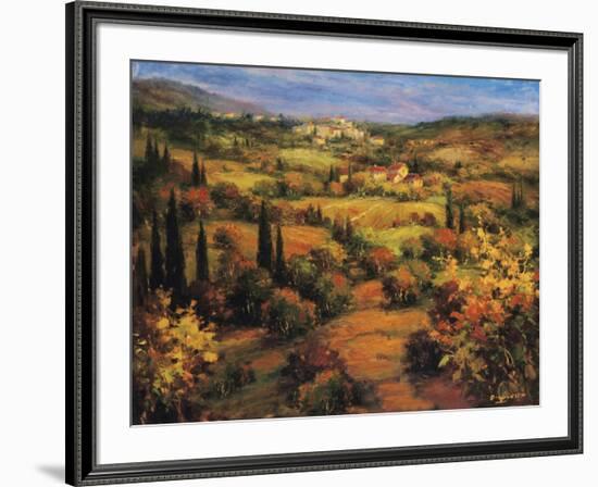 Umbria Panorama-S^ Hinus-Framed Art Print