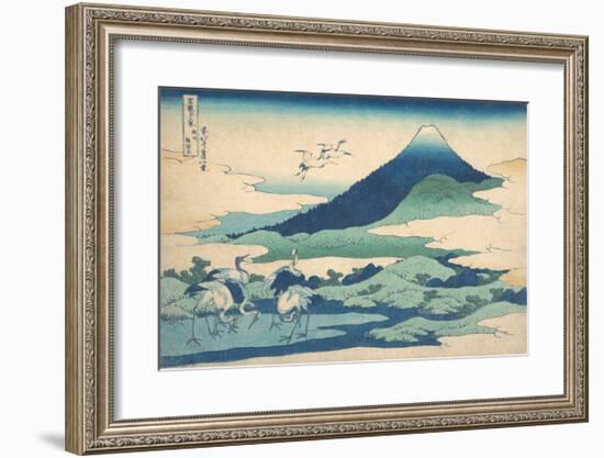 Umezawa Manor in Sagami Province-Katsushika Hokusai-Framed Premium Giclee Print