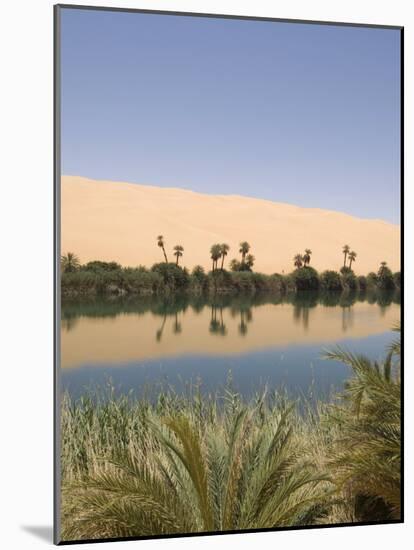 Umm El Ma Lake, Erg Awbari, Sahara Desert, Fezzan, Libya, North Africa, Africa-Pitamitz Sergio-Mounted Photographic Print