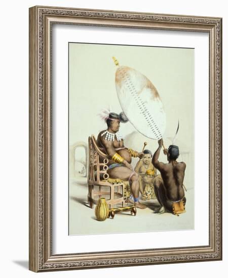 Umpanda, King of the Amazulu, 1849-George French Angas-Framed Giclee Print