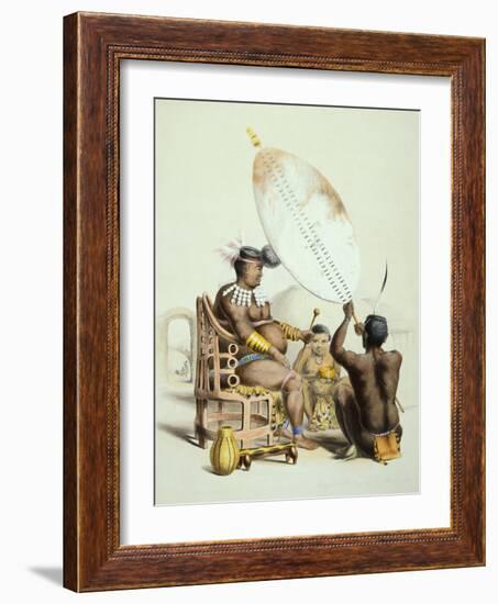 Umpanda, King of the Amazulu, 1849-George French Angas-Framed Giclee Print