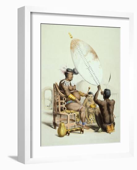 Umpanda, King of the Amazulu, 1849-George French Angas-Framed Giclee Print