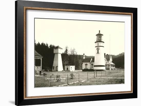 Umpqua Lighthouse, Oregon Coast-null-Framed Art Print