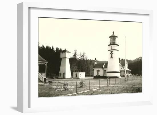 Umpqua Lighthouse, Oregon Coast-null-Framed Art Print