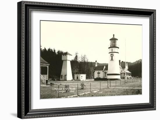 Umpqua Lighthouse, Oregon Coast-null-Framed Art Print