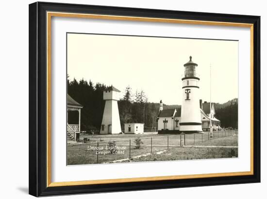 Umpqua Lighthouse, Oregon Coast-null-Framed Art Print
