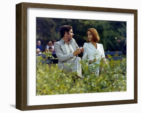 Un Amour by Pluie by Jean Claude Brialy with Romy Schneider and Nino Castelnuovo, 1973 (photo)-null-Framed Photo