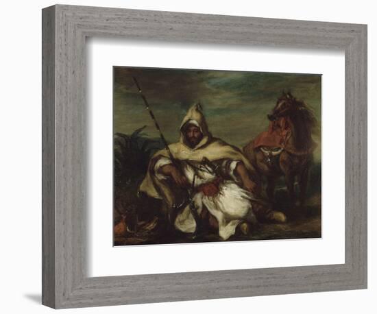 Un arabe-Eugene Delacroix-Framed Giclee Print