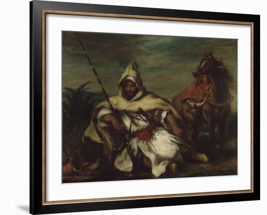 Un arabe-Eugene Delacroix-Framed Giclee Print