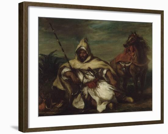 Un arabe-Eugene Delacroix-Framed Giclee Print