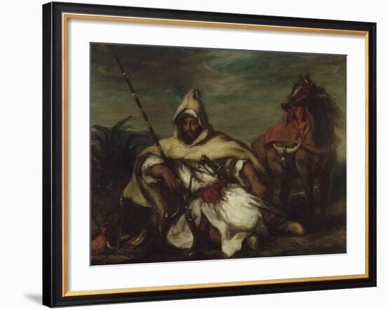 Un arabe-Eugene Delacroix-Framed Giclee Print