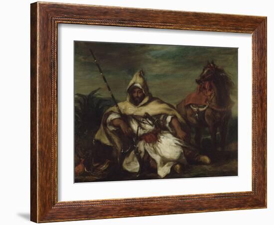 Un arabe-Eugene Delacroix-Framed Giclee Print