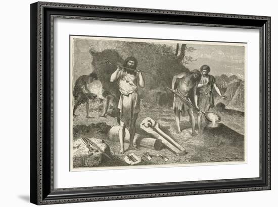 Un Atelier De Mouleur a L'Epoque De Bronze-Emile Antoine Bayard-Framed Giclee Print