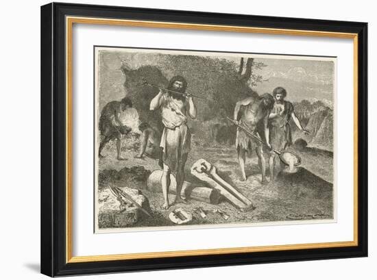 Un Atelier De Mouleur a L'Epoque De Bronze-Emile Antoine Bayard-Framed Giclee Print