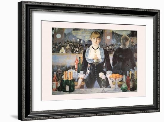 Un Bar Aux Folies Bergeres-Edouard Manet-Framed Art Print