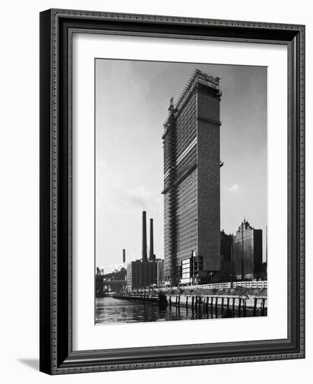 UN Building under Construction-null-Framed Photographic Print