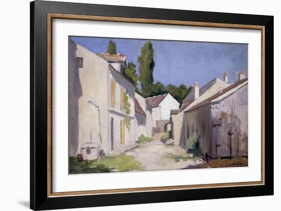 Un Chemin a Yerres, c.1879-Gustave Caillebotte-Framed Giclee Print