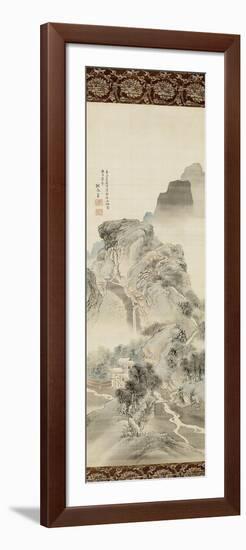 "Un chemin dans la montagne"-Shunsei Sha-Framed Giclee Print