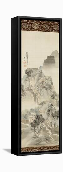 "Un chemin dans la montagne"-Shunsei Sha-Framed Premier Image Canvas