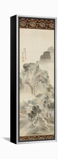 "Un chemin dans la montagne"-Shunsei Sha-Framed Premier Image Canvas