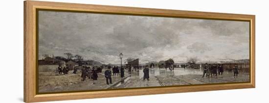 Un coin de Bercy pendant l'inondation-Luigi Loir-Framed Premier Image Canvas