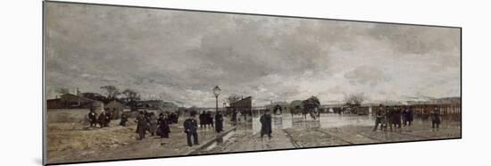 Un coin de Bercy pendant l'inondation-Luigi Loir-Mounted Giclee Print