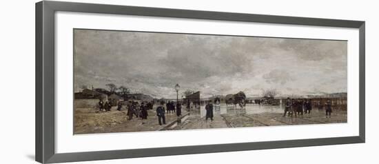 Un coin de Bercy pendant l'inondation-Luigi Loir-Framed Giclee Print