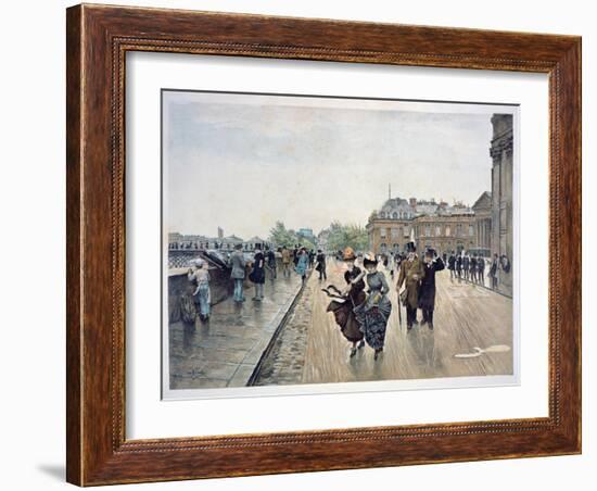 Un Coup De Vent, C.1889-Jean Béraud-Framed Giclee Print