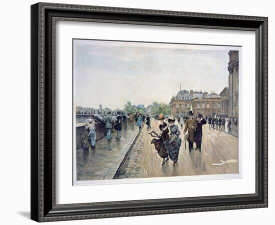 Un Coup De Vent, C.1889-Jean Béraud-Framed Giclee Print