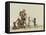Un Dresseur D'animaux Avec Des Chiens Qui Dansent - an Animal Trainer with Dancing Dogs, a Bear And-Louis Leopold Boilly-Framed Premier Image Canvas