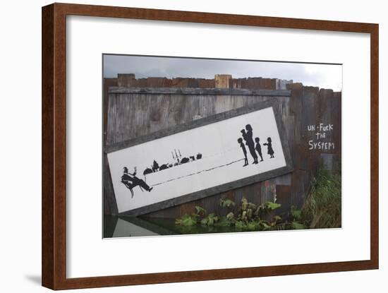 Un-F**k the System-Banksy-Framed Giclee Print