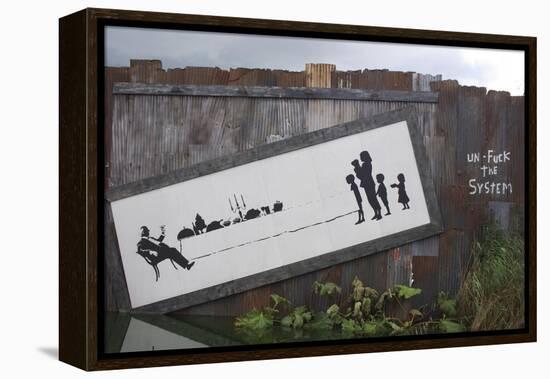 Un-F**k the System-Banksy-Framed Premier Image Canvas