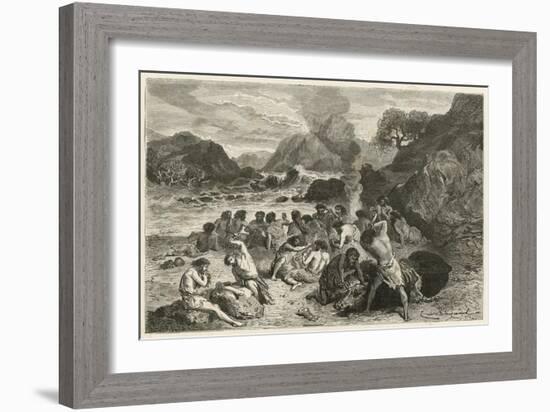 Un Festin a L'Epoque Du Renne-Emile Antoine Bayard-Framed Giclee Print