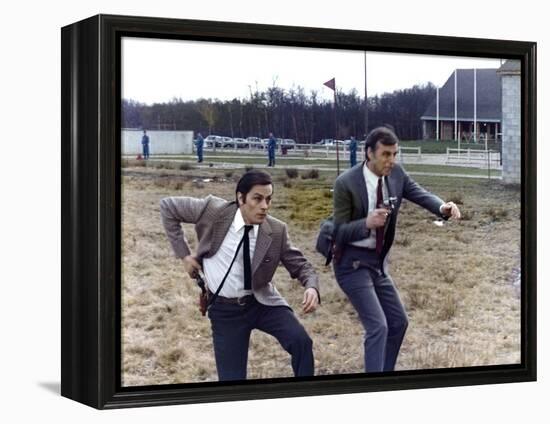 Un Flic by JeanPierreMelville with Alain Delon, 1972 (photo)-null-Framed Stretched Canvas