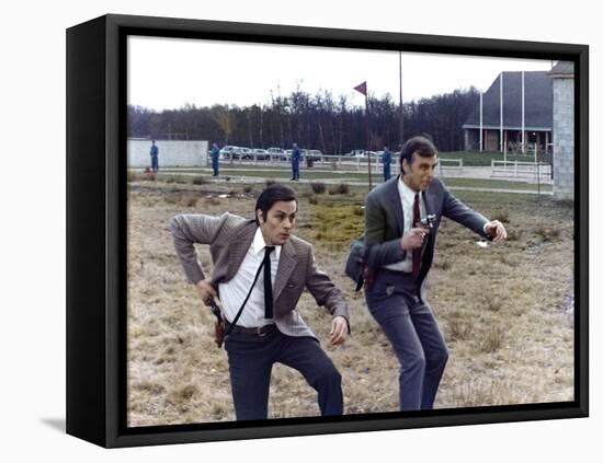 Un Flic by JeanPierreMelville with Alain Delon, 1972 (photo)-null-Framed Stretched Canvas