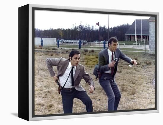 Un Flic by JeanPierreMelville with Alain Delon, 1972 (photo)-null-Framed Stretched Canvas