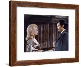 Un Flic by JeanPierreMelville with Catherine Deneuve and Alain Delon, 1972 (photo)-null-Framed Photo