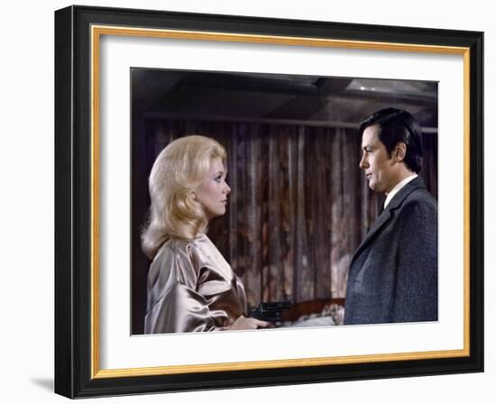 Un Flic by JeanPierreMelville with Catherine Deneuve and Alain Delon, 1972 (photo)-null-Framed Photo