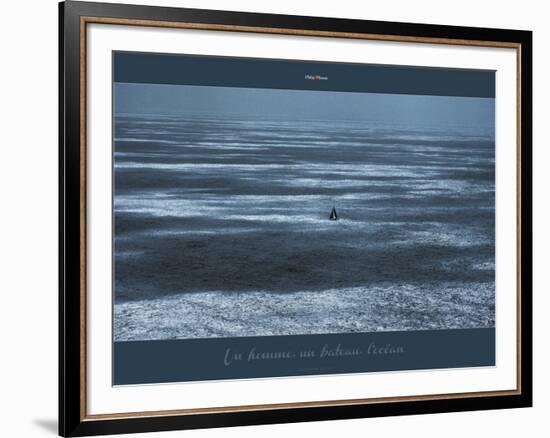 Un homme, un bateau, l'océan-Philip Plisson-Framed Art Print